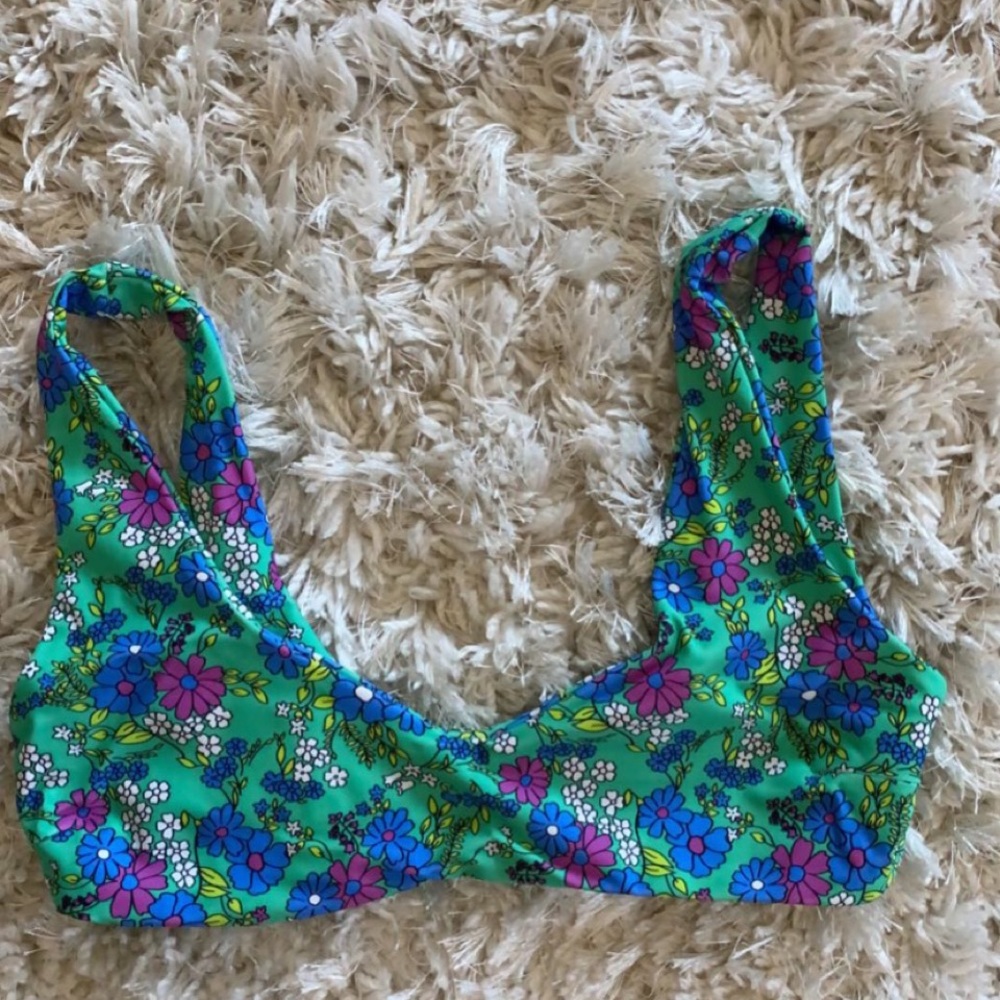 Blackbough floral bikini top